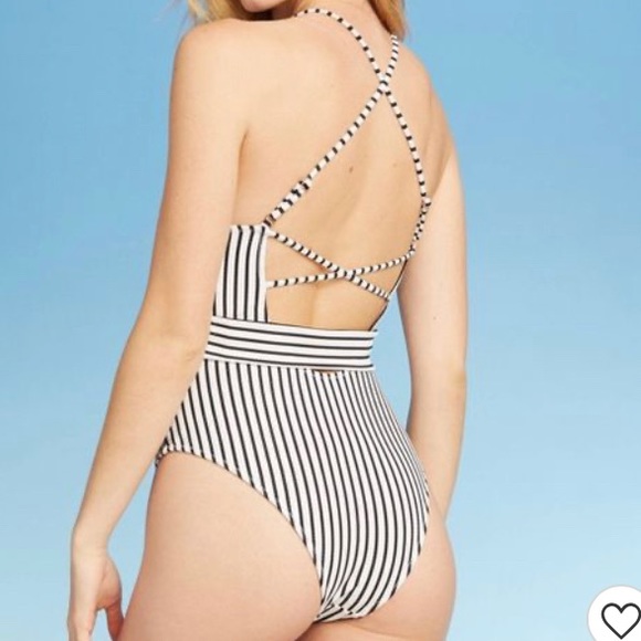Shade & Shore Women's Ribbed 1Piece Swimsuit - Picture 4 of 8
